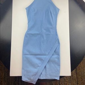Blue body con dress